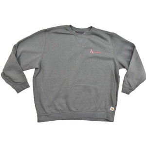 Carhartt Loose Fit Size 3XL Men's Crewneck Sweatshirt Gray Allegheny Coatings
